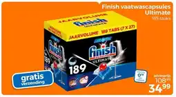 Trekpleister Finish vaatwascapsules Ultimate aanbieding
