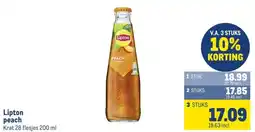 Makro Lipton peach aanbieding