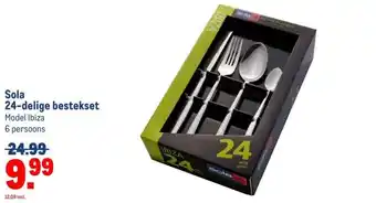 Makro Sola 24-delige bestekset aanbieding