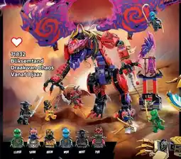 LEGO 71832 Bliksemtand Draak van Chaos aanbieding