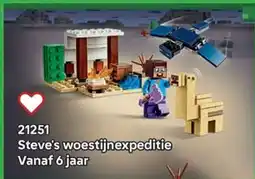 LEGO 21251 Steve's woestijnexpeditie aanbieding