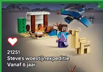LEGO 21251 Steve's woestijnexpeditie aanbieding