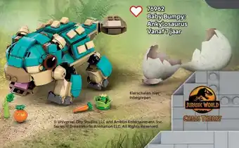 LEGO 76962 Baby Bumpy: Ankylosaurus aanbieding