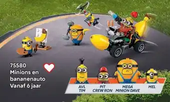 LEGO 75580 Minions en bananenauto aanbieding