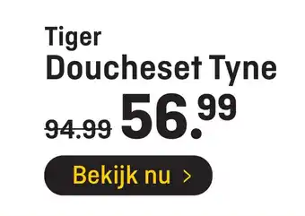 Hubo Tiger Doucheset Tyne aanbieding