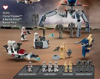 LEGO 75372 Clone Trooper™ & Battle Droid™ Battle Pack aanbieding