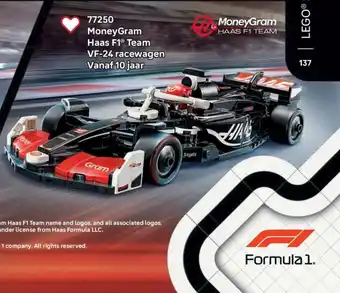 LEGO 77250 MoneyGram Haas F1 Team VF 24 racewagen aanbieding
