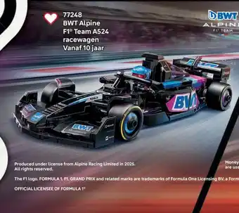 LEGO 77248 BWT Alpine F1 Team A524 racewagen aanbieding
