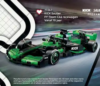LEGO 77247 Kick sauber f1 team c44 racewagen aanbieding