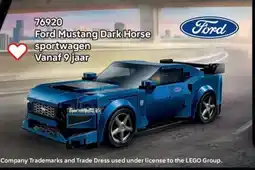LEGO 76920 Ford Mustang Dark Horse sportwagen aanbieding