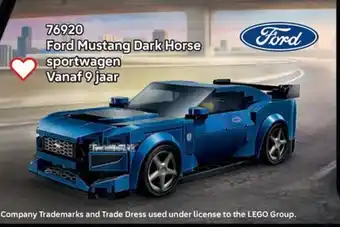 LEGO 76920 Ford Mustang Dark Horse sportwagen aanbieding