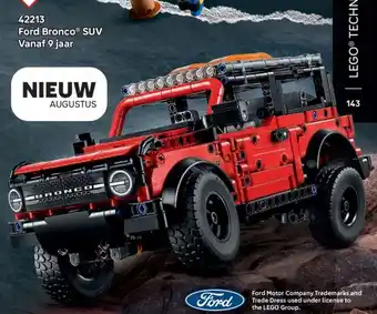 LEGO 42213 Ford BroncoⓇ SUV aanbieding