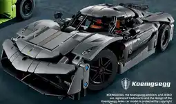 LEGO 42173 Koenigsegg Jesko Absolut grijze hypercar aanbieding