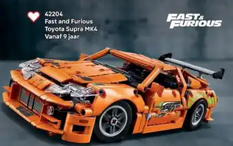 LEGO 42204 Fast and Furious Toyota Supra MK4 aanbieding