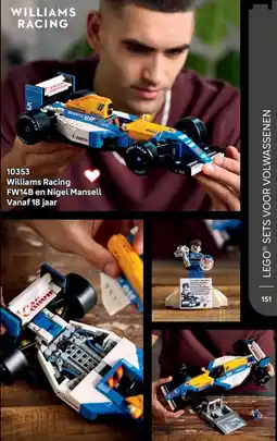LEGO 10353 Williams Racing FW14B en Nigel Mansell aanbieding