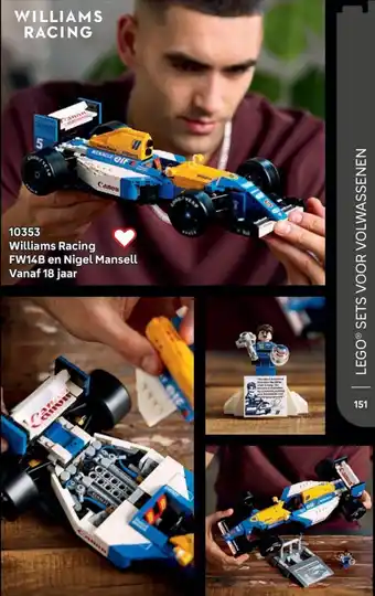 LEGO 10353 Williams Racing FW14B en Nigel Mansell aanbieding