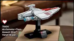 LEGO 75404 Acclamator Class Assault Ship™ aanbieding
