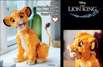 LEGO 43247 Jonge Simba de Leeuwenkoning aanbieding
