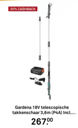 Karwei Gardena 18V telescopische takkenschaar aanbieding