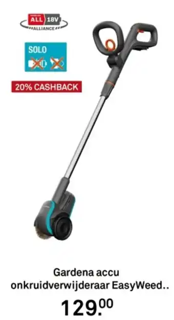 Karwei Gardena accu onkruidverwijderaar EasyWeed aanbieding