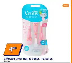 Action Gillette scheermesjes Venus Treasures aanbieding