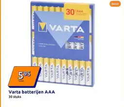 Action Varta batterijen AAA aanbieding