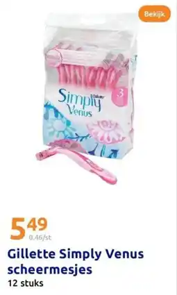 Action Gillette Simply Venus scheermesjes aanbieding