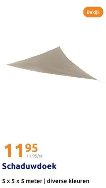 Action Schaduwdoek aanbieding