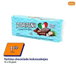 Action Tortina chocolade kokoscakejes aanbieding