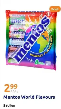 Action Mentos World Flavours aanbieding