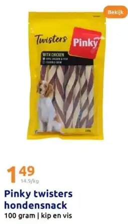 Action Pinky twisters hondensnack aanbieding