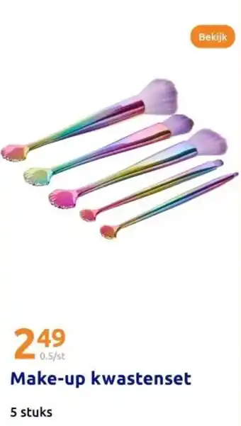 Action Make-up kwastenset aanbieding