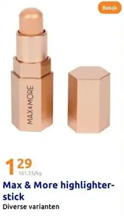 Action Max & More highlighter stick aanbieding