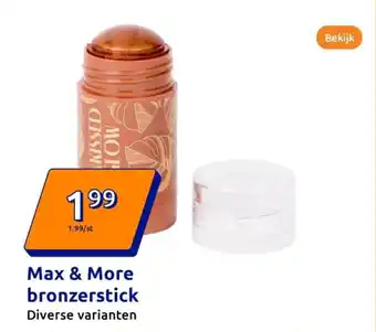 Action Max & More bronzerstick aanbieding