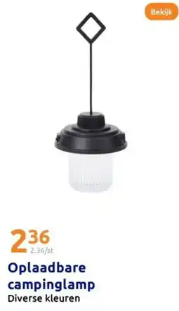 Action Oplaadbare campinglamp aanbieding