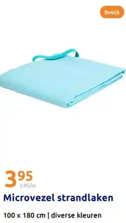 Action Microvezel strandlaken aanbieding