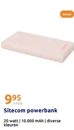 Action Sitecom powerbank aanbieding