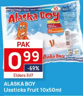 Butlon Alaska Boy IJssticks Fruit aanbieding