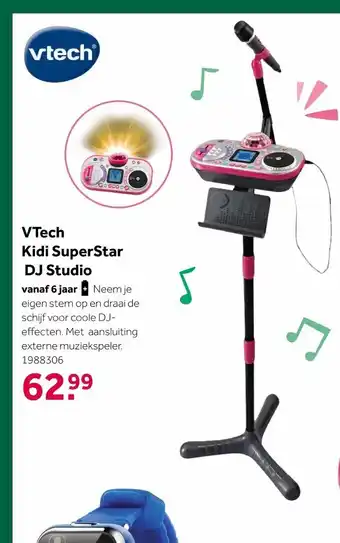 Intertoys VTech Kidi SuperStar DJ Studio 6 jaar 1988306 aanbieding