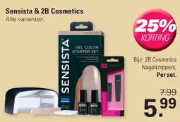 De Online Drogist Sensista & 2B Cosmetics aanbieding