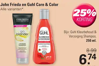 De Online Drogist John Frieda en Guhl Care & Color aanbieding
