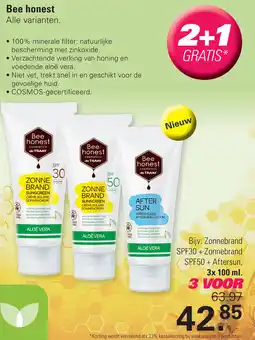 De Online Drogist Bee honest aanbieding