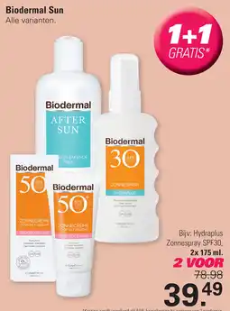 De Online Drogist Biodermal Sun aanbieding