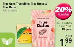 De Online Drogist True Gum, True Mints, True Drops & True Dates aanbieding