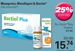 De Online Drogist Metagenics MetaDigest & Bactiol aanbieding