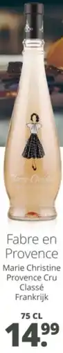 Mitra Fabre en Provence Marie Christine Provence Cru Classé aanbieding