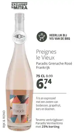 Mitra Preignes le Vieux aanbieding