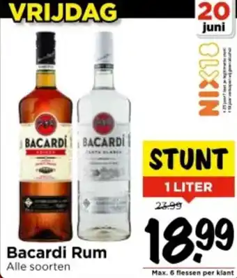 Vomar Voordeelmarkt Bacardi Rum aanbieding