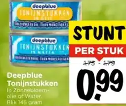 Vomar Voordeelmarkt Deepblue Tonijnstukken aanbieding