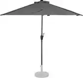Praxis VONROC Premium Parasol Magione – Duurzame balkon parasol - Halfrond 270x135cm -UV werend - Grijs aanbieding